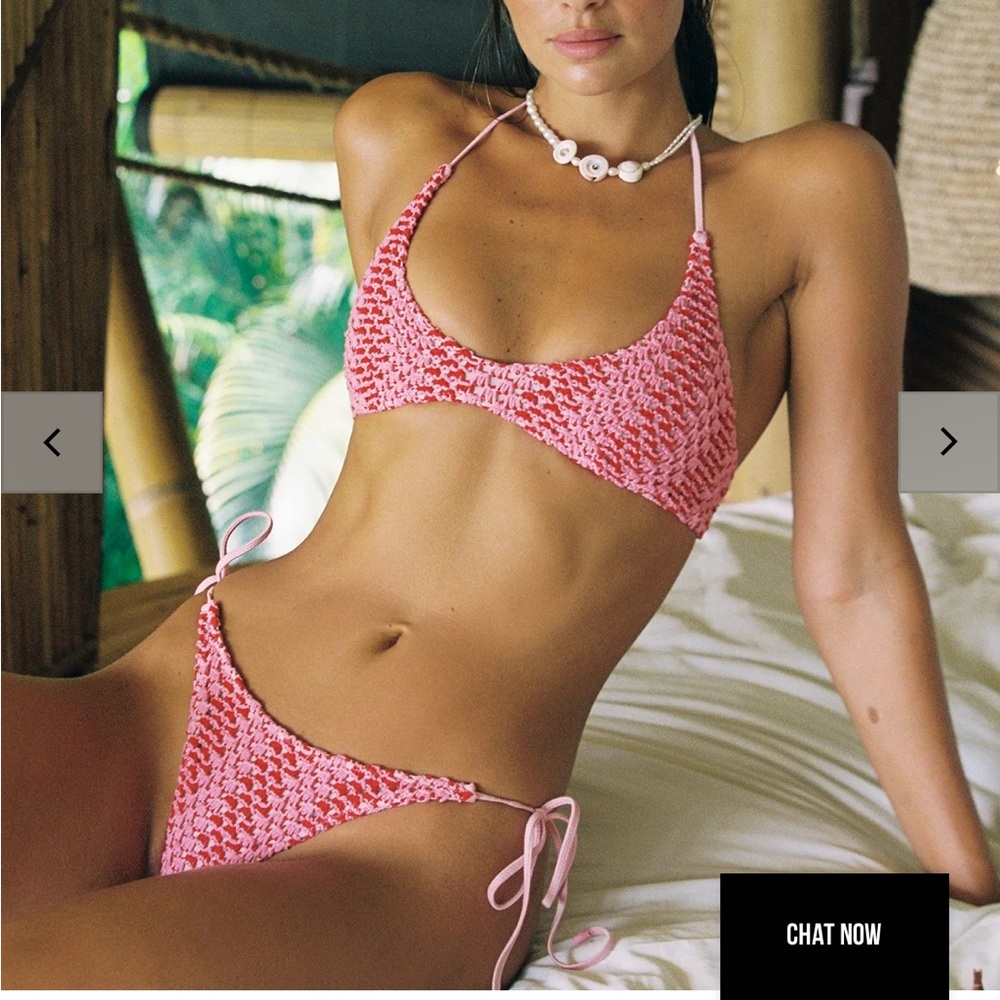 Triangl Cora Alina pink/red crochet bikini